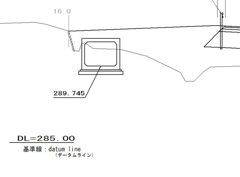 Capss Dl 【横断図】の見方や「記号」について解説します|土木工事の図面